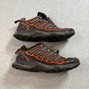 Salomon Shoes Men Black BOA System Contragrip Hike Climb Camp Trail Run